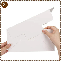 Boîtes à gâteaux de boulangerie en papier kraft de luxe rectangulaires blanches avec fenêtre transparente et plateau carré pour l'emballage de rouleaux de gâteaux