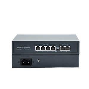 6-Port POE Standard 48V <b>Power</b> Supply Metal Megabit 250 Meter Network <b>Switch</b> with 4+2 Uplink 10/100Mbps 2 Uplink <b>Switch</b> - Product Image 1
