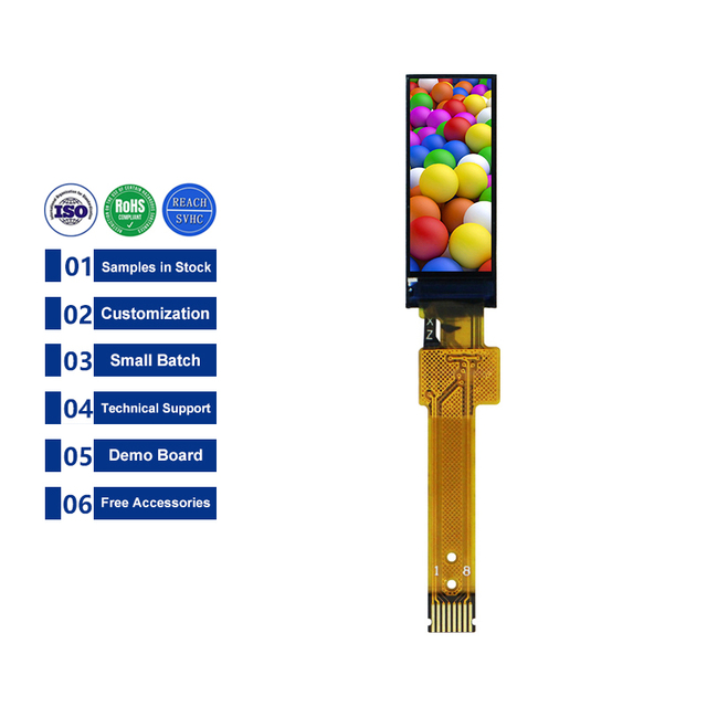 Small 0.72 Inch 60*160 SPI Stripe Bar TFT LCD Screen 0.72inch GC9D01 Stripe 8Pin 13Pin LCD Module Display Custom CTP Touch Panel