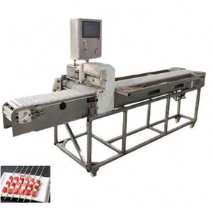 Machine automatique en acier inoxydable pour la préparation de brochettes de poisson, de tofu et de souvlaki sans gluten pour barbecue - Product Image 3