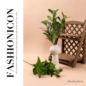 Graines de prospérité, verdure artificielle, fleurs en soie, ornements décoratifs pour salon et meuble TV, arrangements floraux de mariage - Product Image 2