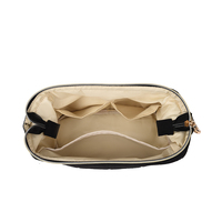 Grande capacité, sac de cosmétiques portable de luxe, fermeture éclair, sac de maquillage de voyage matelassé et gonflé pour femmes