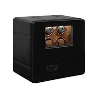 Boîte de rangement sécurisée haut de gamme antivol avec lecteur d'empreintes digitales pour 6 montres, finition cuir, moteur Mabuchi, coffre-fort pour collection privée
