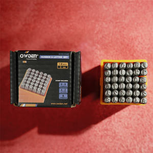 OWDEN, Kit de Poinçons à Frapper en Acier CR-V de 3mm, 36 Pièces, Industriels et Personnalisables, pour <span class=keywords><strong>Bricolage</strong></span>, Fabrication de Bijoux, OEM ODM - Product Image 1