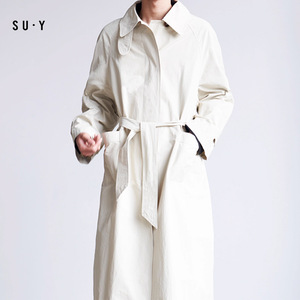Nuovo trench neutro leggero semplice cappotto lungo da <span class=keywords><strong>uomo</strong></span> trench - Product Image 6