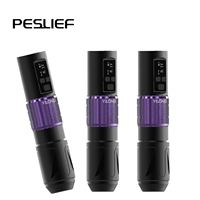 Machine à tatouer Peslief New Ninja Professional électrique rechargeable sans fil avec moteur sans noyau 10000 tr/min, connexion RCA/batterie