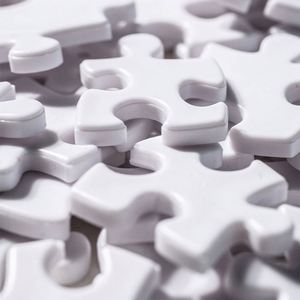 Porte-clés en forme de puzzle sphérique 3D personnalisé, en plastique ABS, impression UV, nouveau cadeau original - Product Image 2