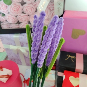 ลวดทำความสะอาดท่อหลากสีขนาด 6 มม. 100 ชิ้น/แพ็ค ขายส่ง งานฝีมือ DIY สำหรับเด็กอนุบาล แบบทำมือ - Product Image 6
