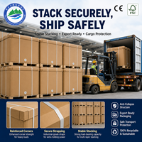 Conteneur de stockage en carton ondulé recyclable de 1000 L avec couvercle