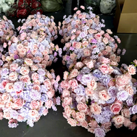 Décoration de mariage personnalisée, centre de table, boule de fleurs artificielles