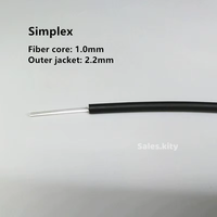 Fibre optique étanche IP68 2,0 mm Mitsubishi à extrémité lumineuse noire pour plafond étoilé de piscine