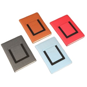 A5 marrón nueva llegada cuaderno y bolígrafo cubierta de cuero personalizable cuaderno ejecutivo con bolsillo para teléfono - Product Image 2