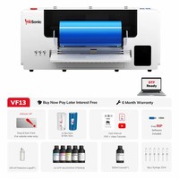 Impresora UV DTF de Doble Cabezal InkSonic VF13 A3 XP600 con Laminador Automático Rollo a Rollo, Impresión UV 3D Cristal para Pequeñas Empresas