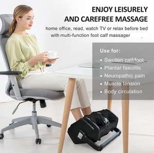 Masajeador de Pies y Piernas Shiatsu con Vibración de Aire para el Cuidado de la Salud Corporal, Masajeador de Pies y Pantorrillas de Primera Calidad con Compresión de Aire y Amasamiento - Product Image 6