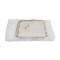 Lit réversible pour animaux de compagnie pour chiens et chats - Tapis chaud pour chien avec housse lavable, lit durable pour chat pour accessoires pour animaux de compagnie