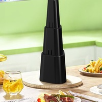 Ventilateur Répulsif Anti-Moustiques Automatique Rétractable USB à Lames Holographiques Souples Sans Produits Chimiques pour Été Automne Intérieur Animaux