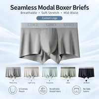 Sous-vêtements pour hommes respirants, sans couture, doux, confortables, en modal extensible, avec poche 3D, vente en gros, fabrication sur mesure, pour le sport et le quotidien