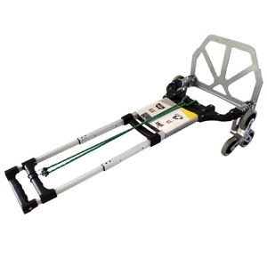 6 tekerlekli merdiven tırmanma römork alüminyum kayar kapı 80kg katlanır katlanabilir el çuval kamyon arabası arabası Trolly - Product Image 2