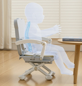 Chaise de <span class=keywords><strong>repas</strong></span> portable multifonctionnelle en plastique pour enfants, siège rehausseur pliable pour usage extérieur et hôtelier, design moderne - Product Image 2
