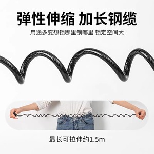 Candado de combinación Leves Travel, cable antirrobo mini de aleación de acero para equipaje, viajes de negocios - Product Image 4