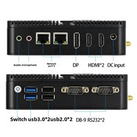 Mini PC N100 de 12e génération, faible consommation d'énergie, DDR4, M.2 NVME, 2 RS232 COM, design industriel sans ventilateur