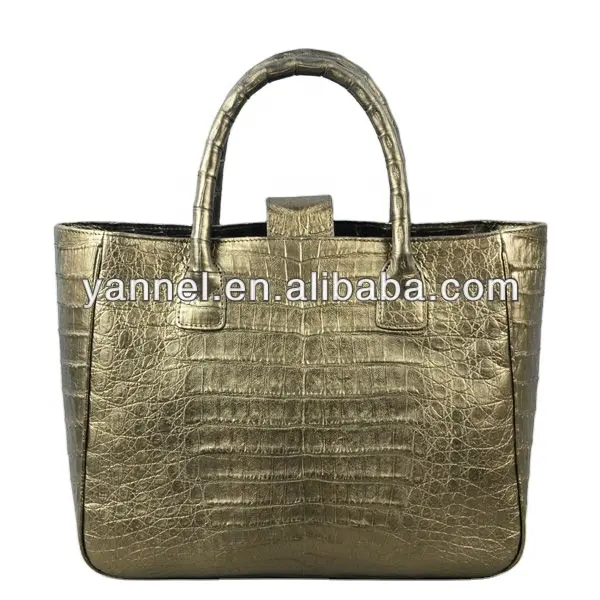 Bolsa de couro de crocodilo luxuosa para mulheres, bolsa de couro de jacaré feita à mão para mulheres, bolsa personalizada de marca 10