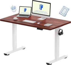 โต๊ะทำงานปรับระดับได้ Home Office <span class=keywords><strong>FlexiSpot</strong></span> EN1-1206 แบบยืน-นั่ง มอเตอร์เดี่ยว 2 ระดับ รับน้ำหนักได้ 70 กก. ได้รับการรับรองมาตรฐาน CE-MD - Product Image 1