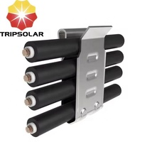 Câble solaire en acier inoxydable basse tension 4mm² DC, couleur naturelle, certifié SGS, marque Trip Solar, durable, alternative pour la gestion des câbles de modules photovoltaïques
