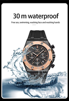Hadiah Fashion Jam Tangan Pria Quartz Relogio Masculino Jam Tangan Bezel Dua Warna Multi Warna untuk Hadiah Liburan.