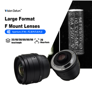 Objectif d'appareil photo grand format à monture F 29MP 35mm <span class=keywords><strong>40mm</strong></span> 2.8-16 ouvertures pour les inspections des couvercles en verre - Product Image 1