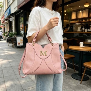 Bolso de Mano de Cuero PU de Alta Gama, Personalización OEM ODM, Color Sólido, Diseño Minimalista, Impermeable, Dos Asas, Bordado Abierto - Product Image 1