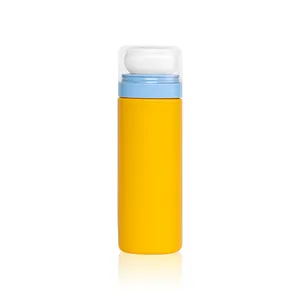 Factory Direct Supply 120ml 4oz Orange HDPE Talcum Baby Powder Bottle