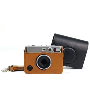 Sac pour <span class=keywords><strong>appareil</strong></span> <span class=keywords><strong>photo</strong></span> numérique Vintage Silver Mini EVO Crossbody PU Storage Case for Instant Camera - Product Image 2