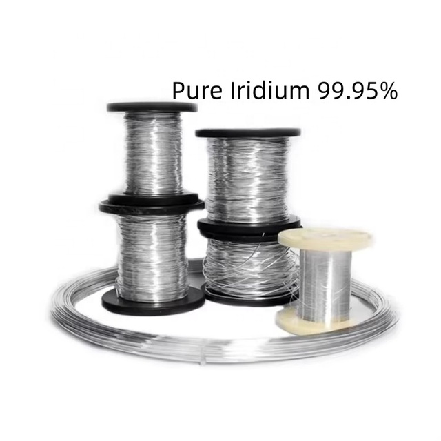 High Purity Metal Iridium Material 0.2mm 999.9% Pure Ir Wire for Electrochemical Experiments
