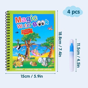 Wholesale Environmentally Friendly Material Multi Style Toddlers Story Book <b>Magic</b> Coloring Book Drawing Toy Water Book - Product Image 5