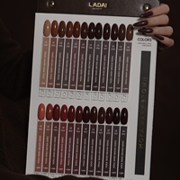 ZRKGEL – Nouvelle collection automne-hiver : Kit de gels à ongles Ladai Mocha Brown, 24 teintes, haute pigmentation, pour salons de manucure et fournisseurs de produits pour ongles (gel UV)