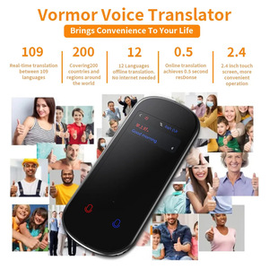 Traductor Inteligente VORMOR <span class=keywords><strong>Z2</strong></span> para Viajar con Libertad, Interpretación Simultánea, Traductor Multi-idioma BT, Material de Vidrio+PP - Product Image 4