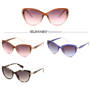2025 Trending Fashion Cat Eye Frame Gradient Lens Sunglasses Custom Logo Shades With UV400 Sun Glasses for Women - Product Image 2