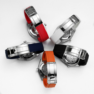 Reloj de Lujo Sofisticado para Hombre con Incrustaciones de Moissanita |   Mecánico Automático, Cristal de Zafiro, Resistente al Agua 5ATM - Product Image 5