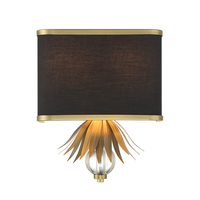 Applique Murale Décorative Moderne à 2 Lumières en Tissu, Abat-jour Carré en Lin Noir, Lampe Murale pour Villa, Chambre, Hôtel, Salle de Bain, Éclairage Domestique