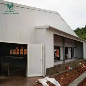 Estructura de acero Industrial prefabricado, Panel sándwich Eps, casa de pollo