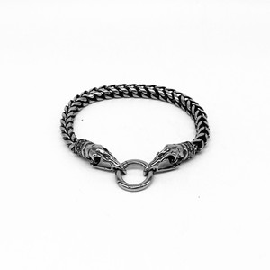 Bracelet unisexe en acier inoxydable rétro avec signe du zodiaque, design à maillons, cadeau bijoux - Product Image 5