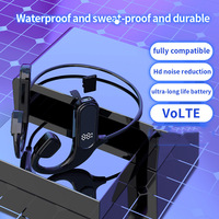 VG09 Earpiece Stereo Bass olahraga tahan air, earphone konduksi tulang terbuka Headset nirkabel kepala kait telinga