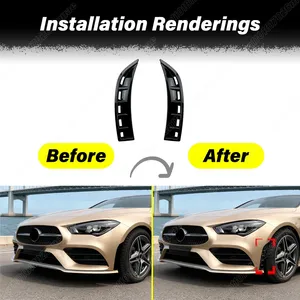 Pour Mercedes Benz Cl C118 CLA180 CLA200 2020 2021 2022 2023 2024 2025 Kit de carrosserie de décoration latérale avant automobile - Product Image 2