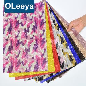 Alta calidad 24*40cm cristal autoadhesivo Rhinestone rollo hojas vidrio Rhinestone adhesivo malla hoja <span class=keywords><strong>para</strong></span> ropa taza zapatos - Product Image 2