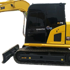 ¡Gran venta! Miniexcavadora Komatsu PC70 de 7 toneladas, miniexcavadora hidráulica de segunda mano hecha en Japón para granja y paisajismo - Product Image 1