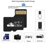 Carte mémoire haute vitesse 16G 32G 64G 128G TF adaptée pour l'utilisation avec les appareils photo, les caméras, les téléphones mobiles, etc.