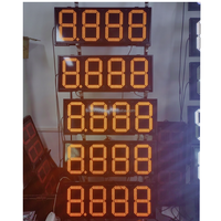 Toldo de gasolinera al aire libre luces LED señales digitales de precio de combustible para gasolinera
