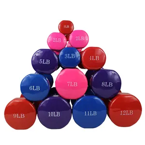 Tập Thể Dục Tập Thể Dục Đầy Màu Sắc Vinyl Giảm Cân Slim Dumbbell