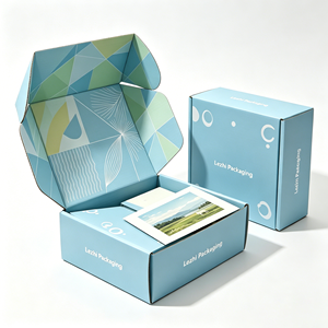 Boîtes d'expédition et d'emballage de luxe en carton ondulé pour sous-vêtements, t-shirts et vêtements, avec logo personnalisé - Product Image 1